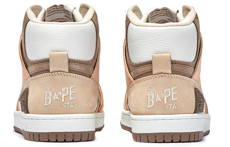 A BATHING APE Bape Sta 93 Hi 'Beige Brown' 1I20-191-011-BROWN - 3