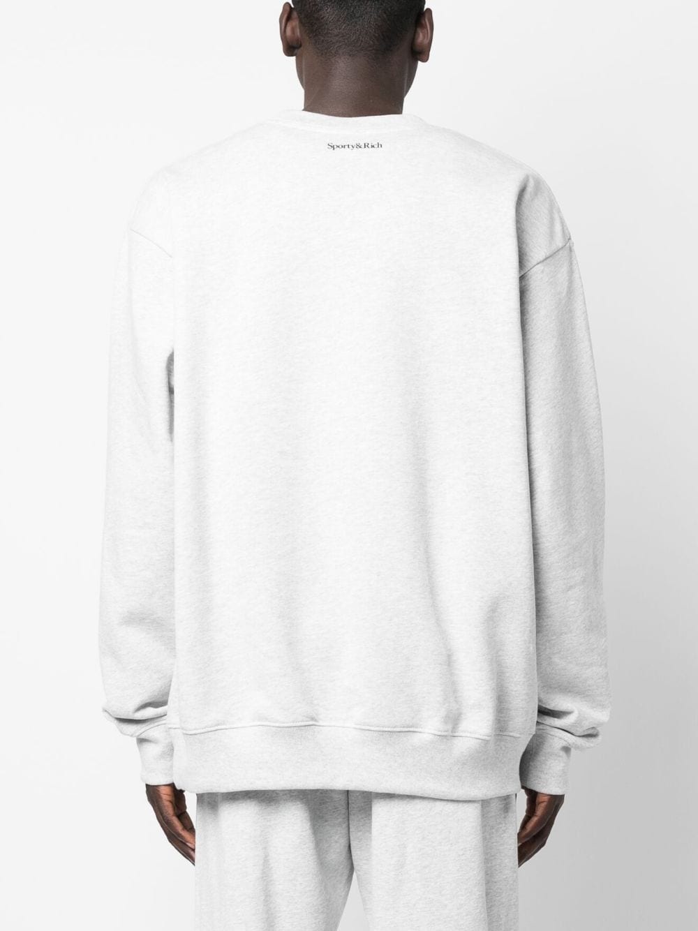 slogan-print cotton sweatshirt - 5