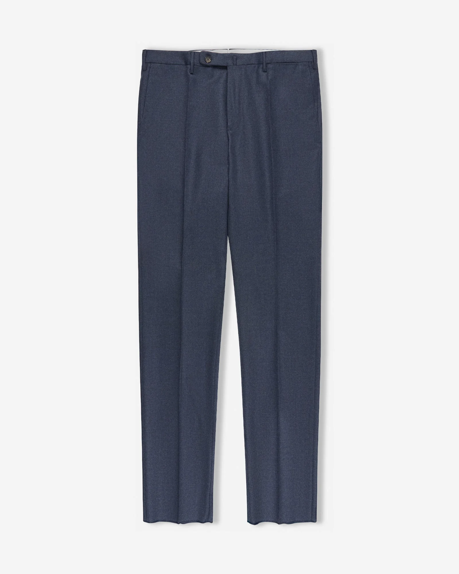 Regular fit wool flannel trousers - 1