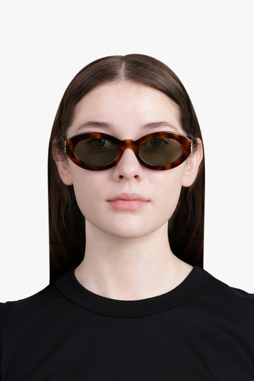 SL M136 MONOGRAMME ACETATE SUNGLASSES | MEDIUM HAVANA + LIGHT GOLD/GREEN - 4