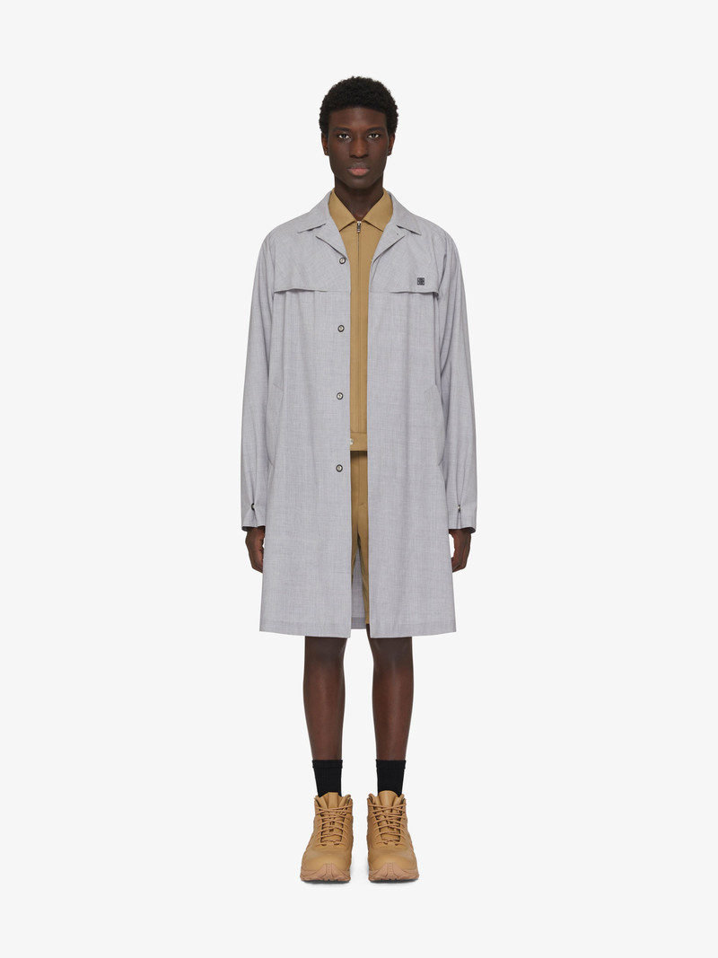 Givenchy PARKA IN WOOL WITH 4G DETAIL outlook