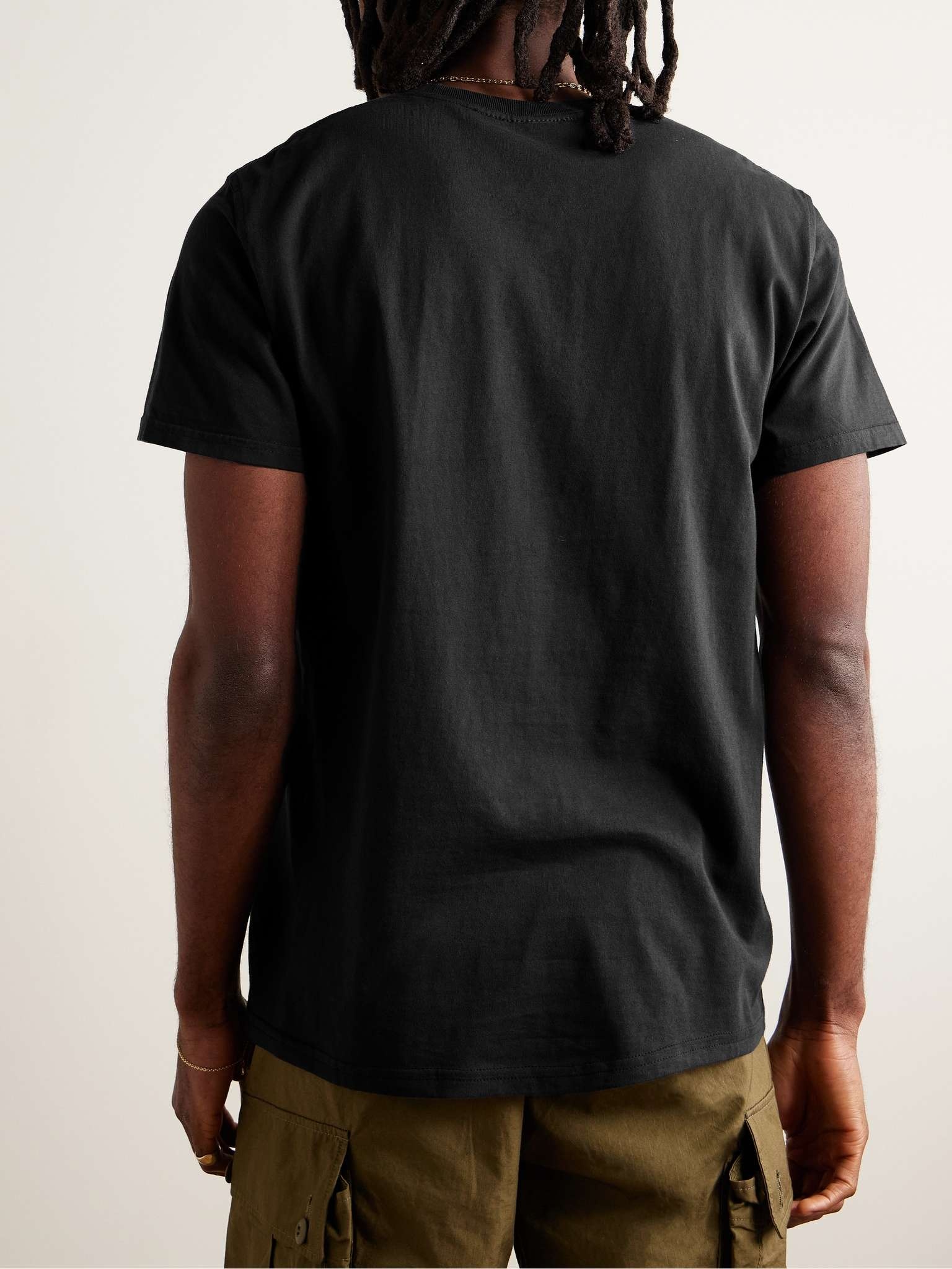 Core Logo-Print Cotton-Blend Jersey T-Shirt - 3