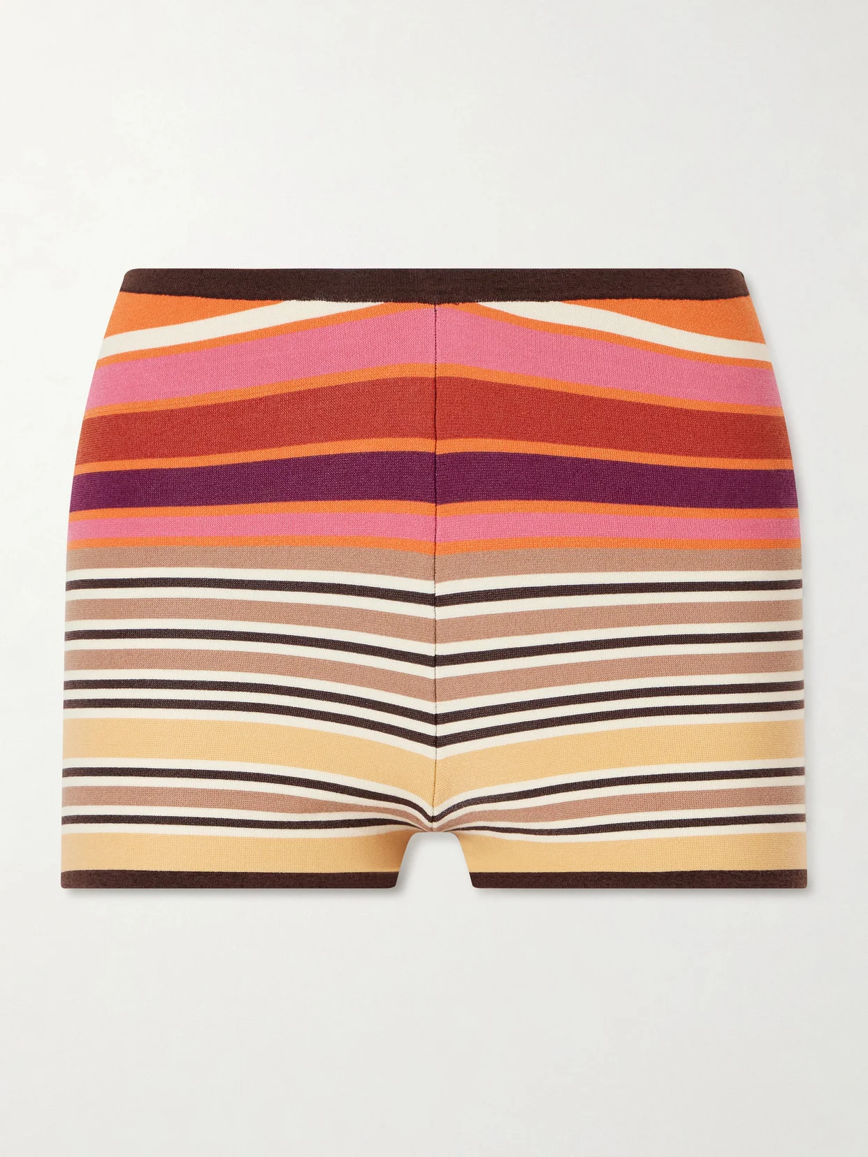 Playa Striped Jersey Mini Shorts - 1