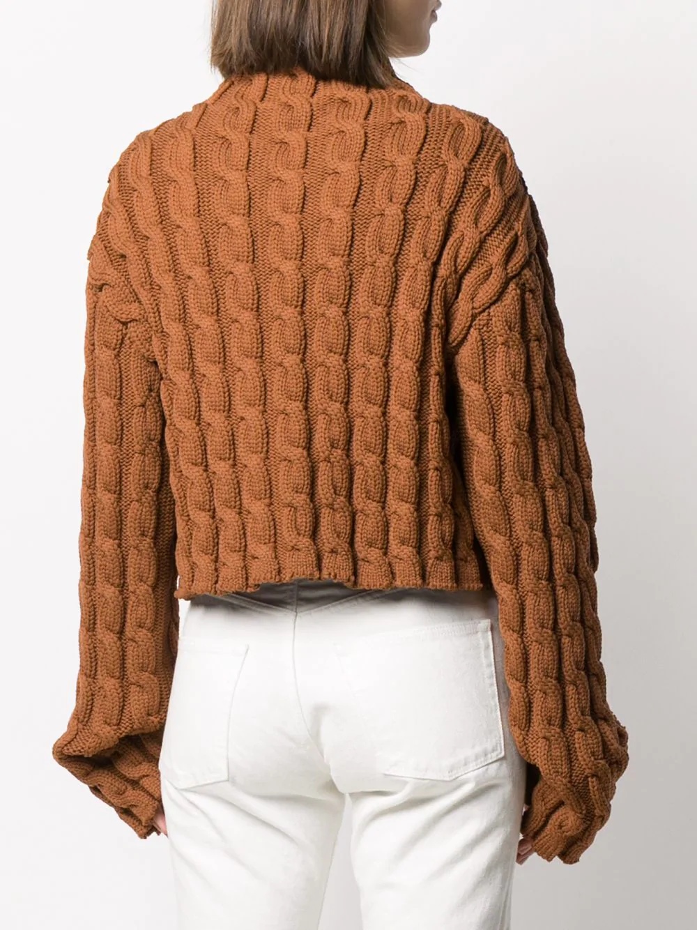 chunky cable-knit jumper - 4