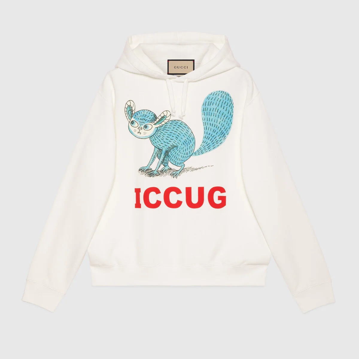 Sweatshirt with ICCUG animal print by Freya Hartas - 1