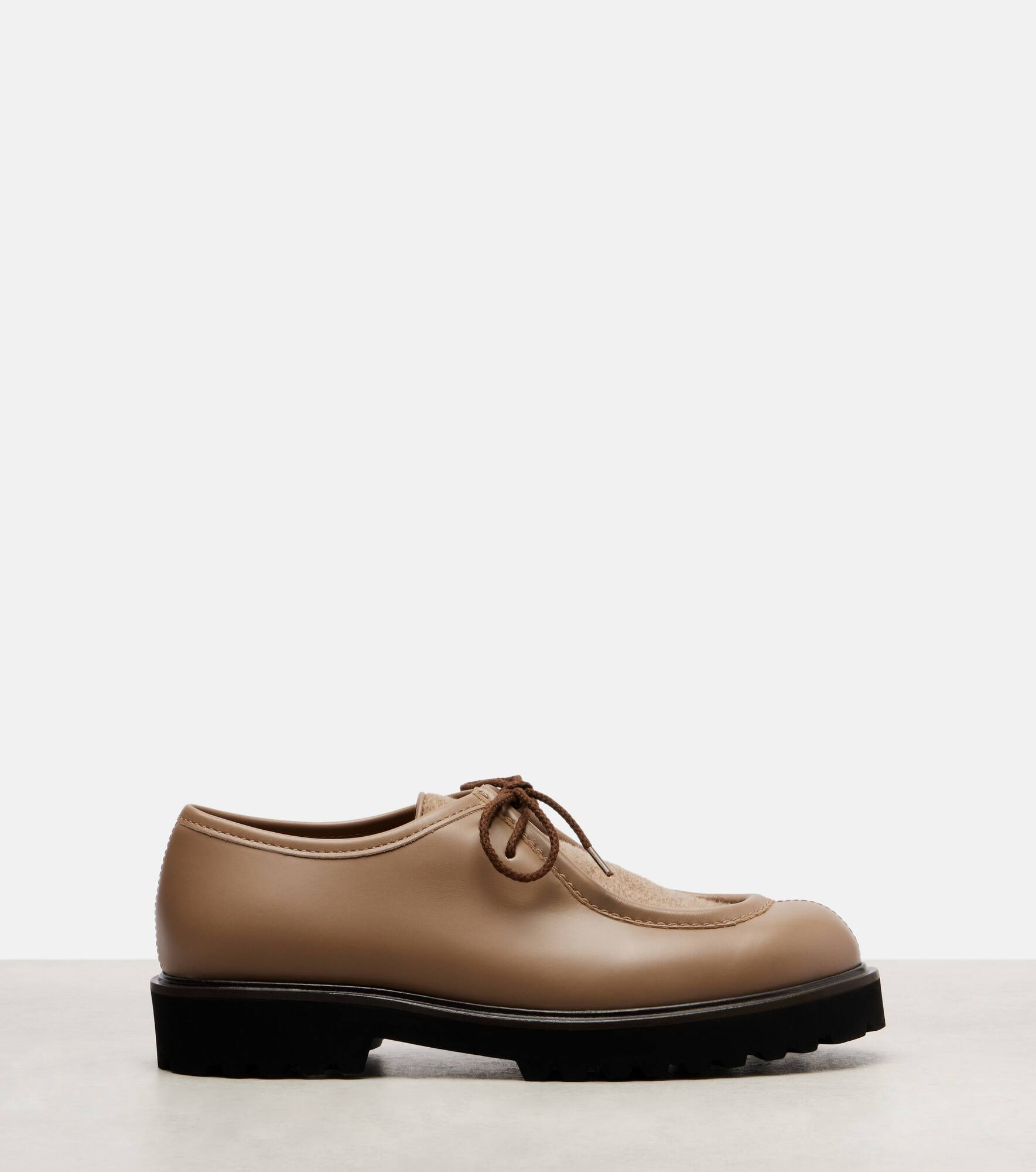 Track leather loafers - 4