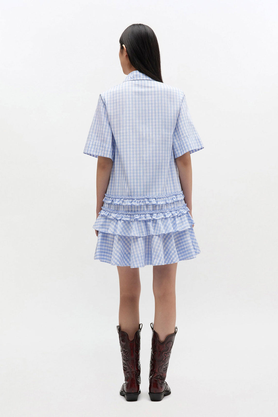 Check Cotton Polo Dress - 2