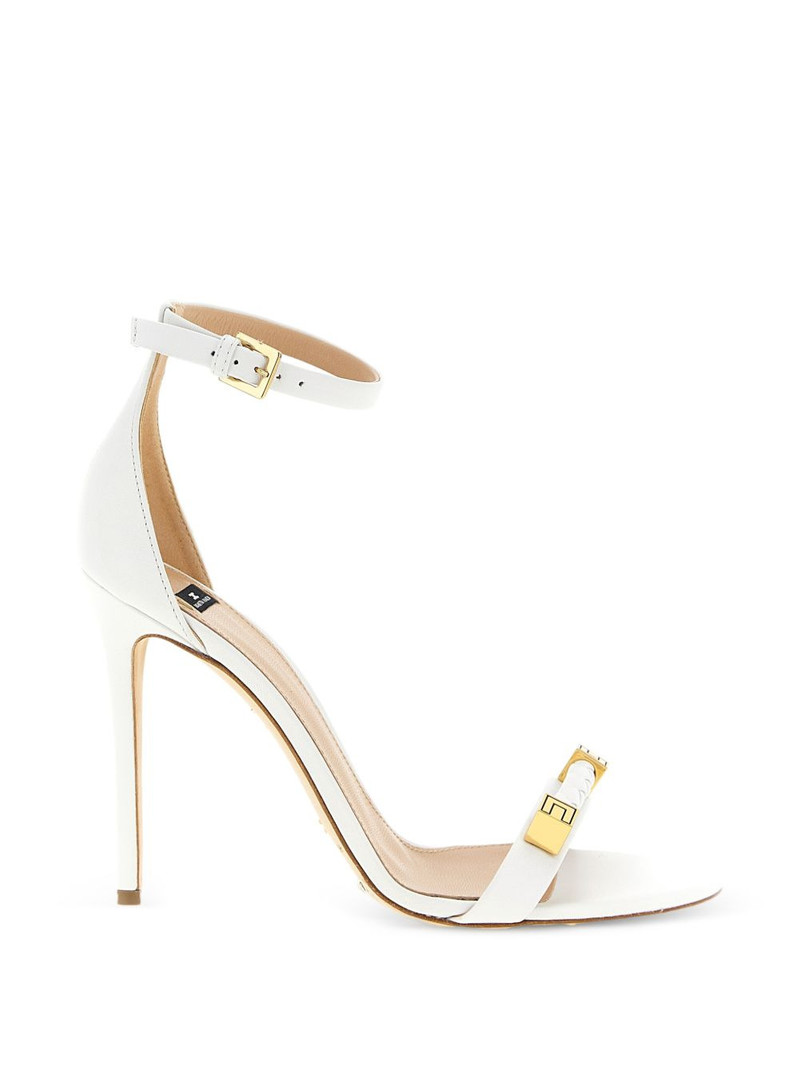 leather sandals with logo details 1
