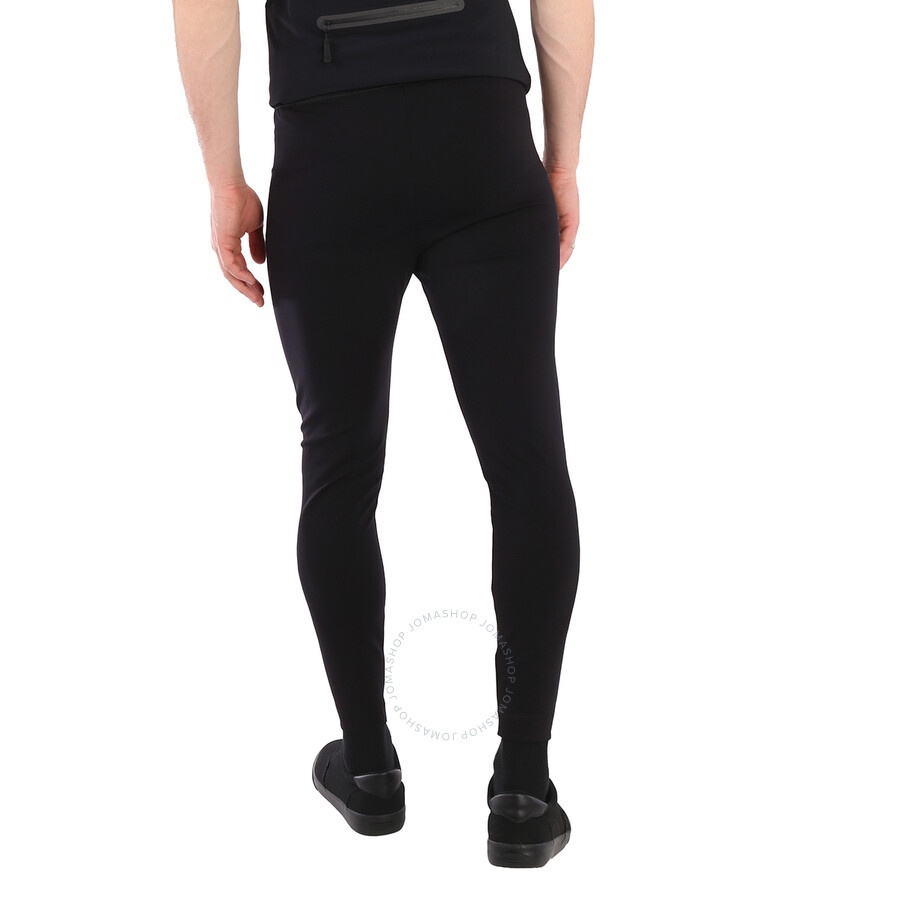 Moncler Men's Black Day-Namic Logo-Print Leggings - 6