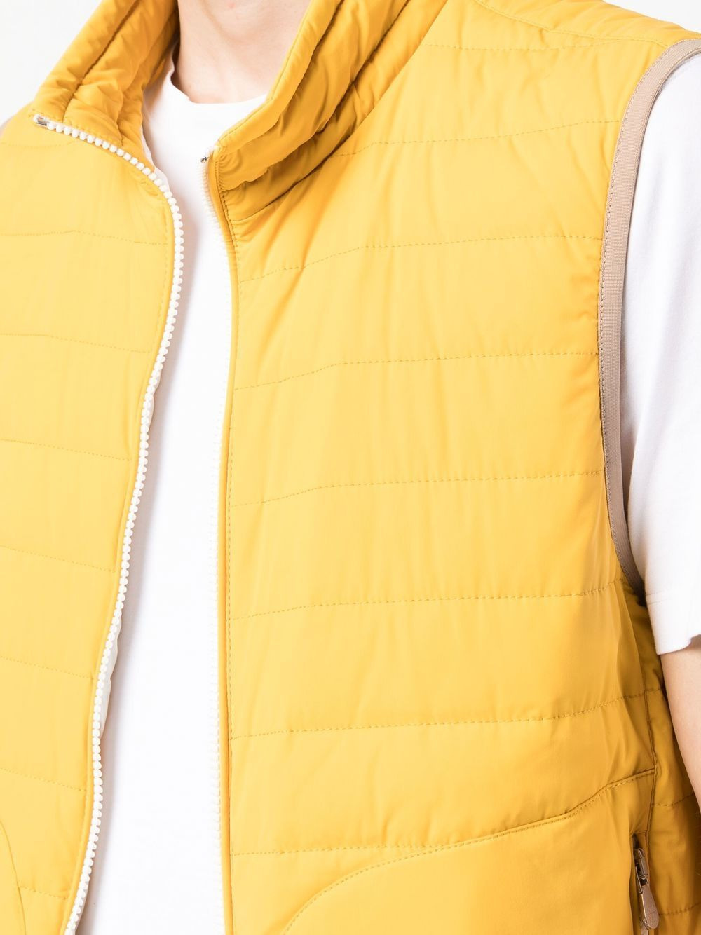 feather-down padded gilet - 5