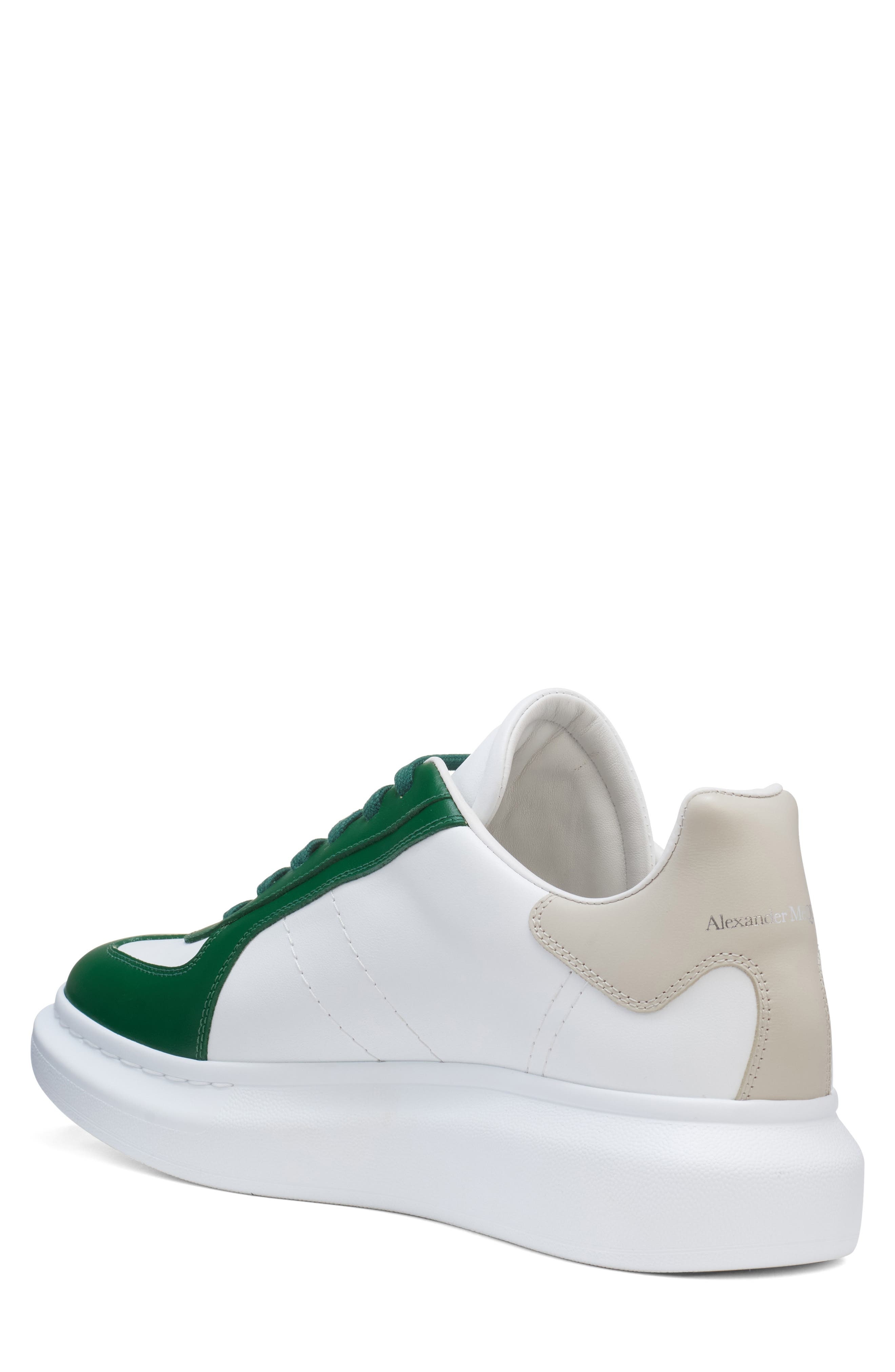 McQueen Retro Sneaker in White/green at Nordstrom - 2