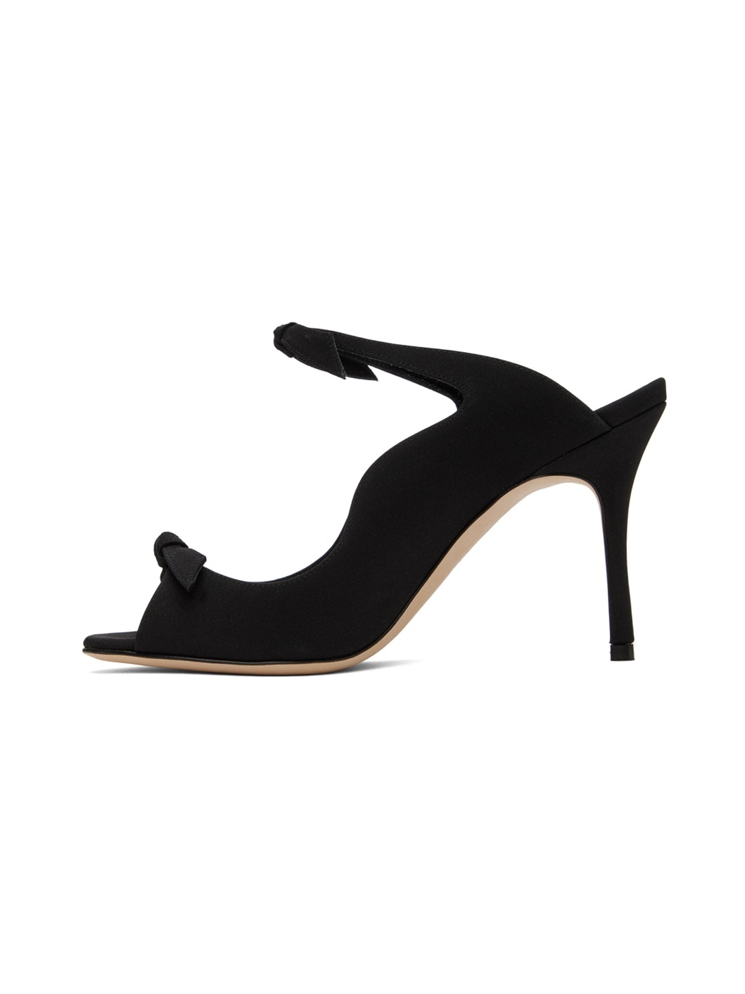 Black Fiocchetti Mules - 3