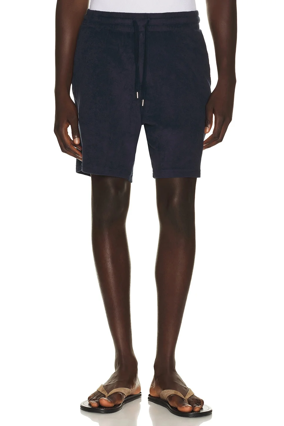 Augusto Terry Cotton Blend Shorts - 1