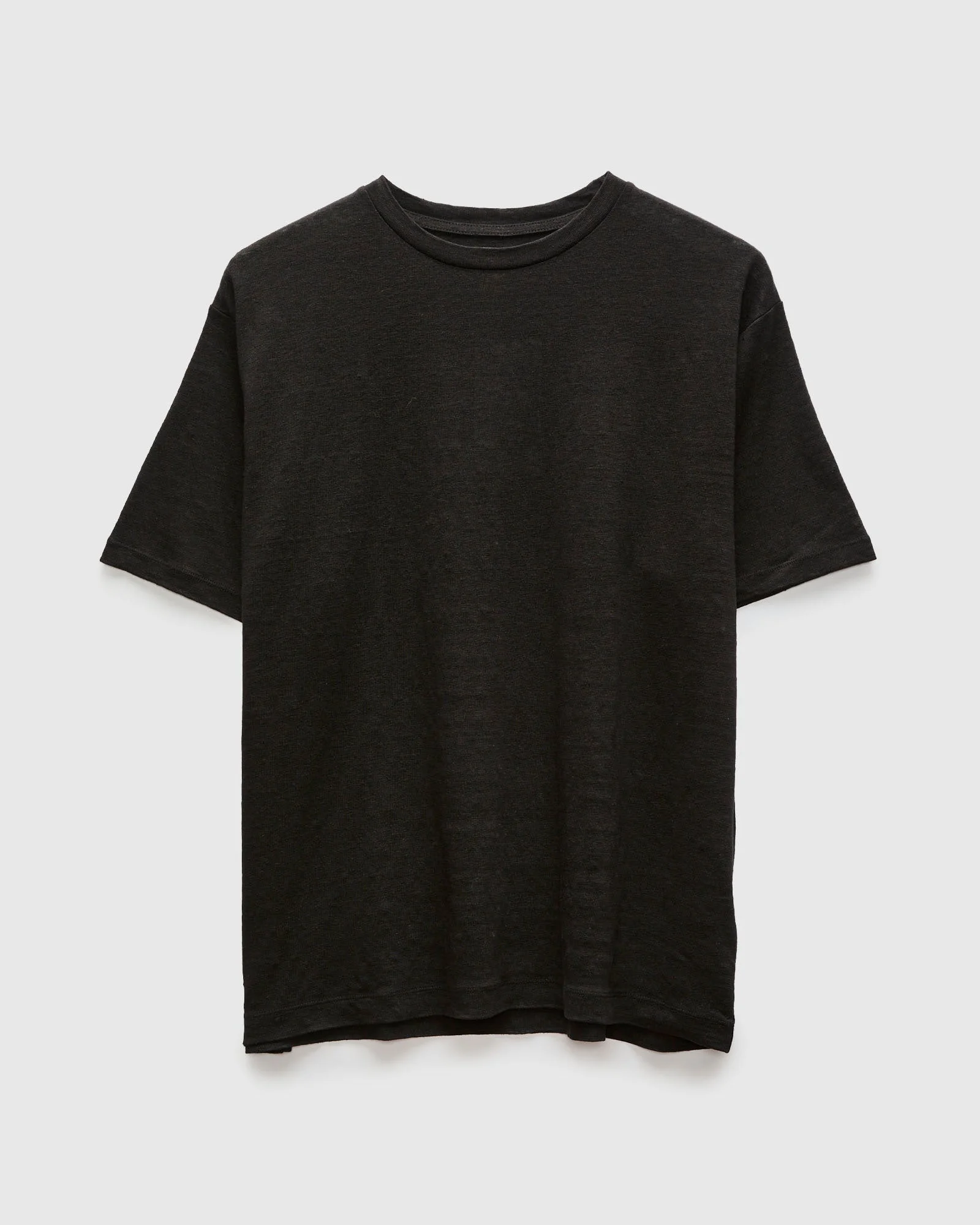 Normandy Linen T-Shirt in Black - 1