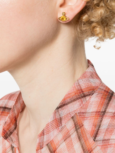 Vivienne Westwood Reina Orb-plaque earrings outlook