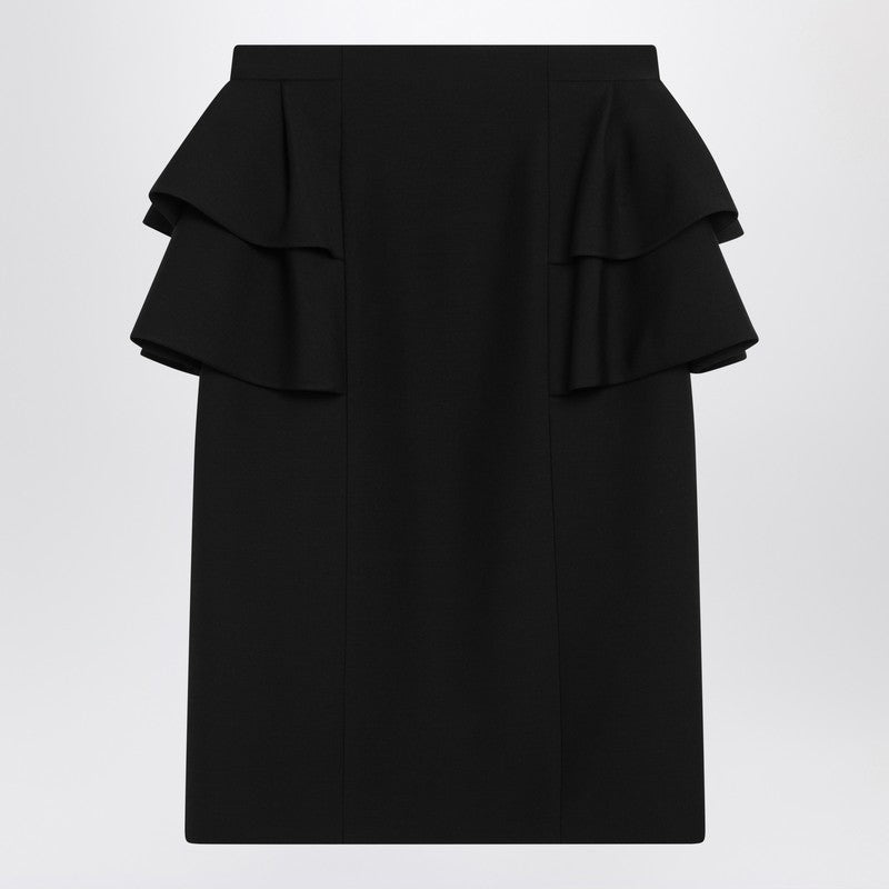 Valentino Black Skirt With Ruffles On The Sides Women - 1