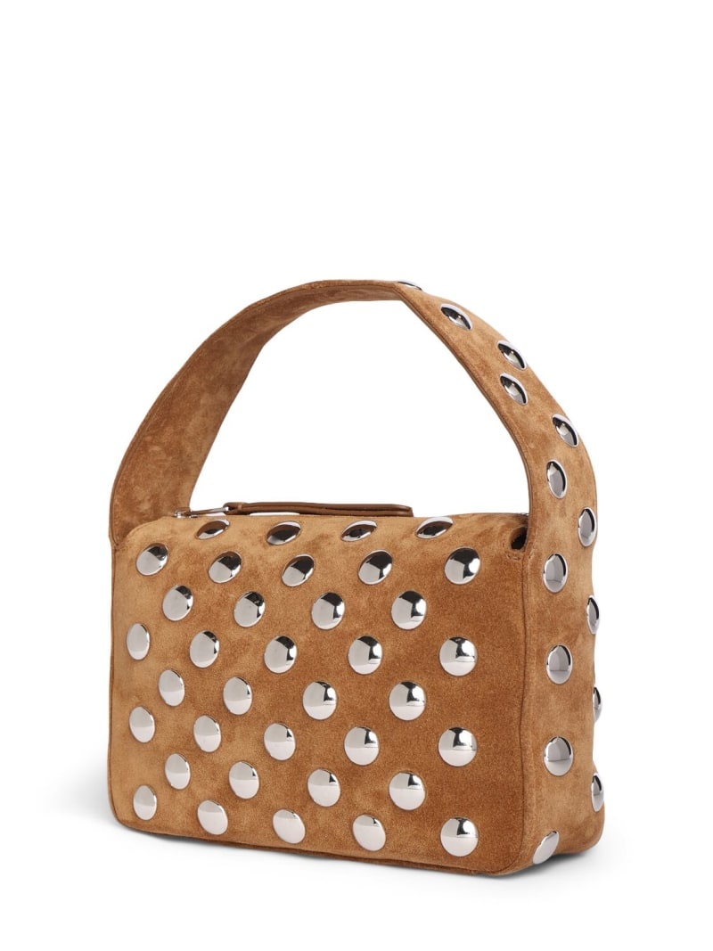 Small Elena studded suede shoulder bag - 2