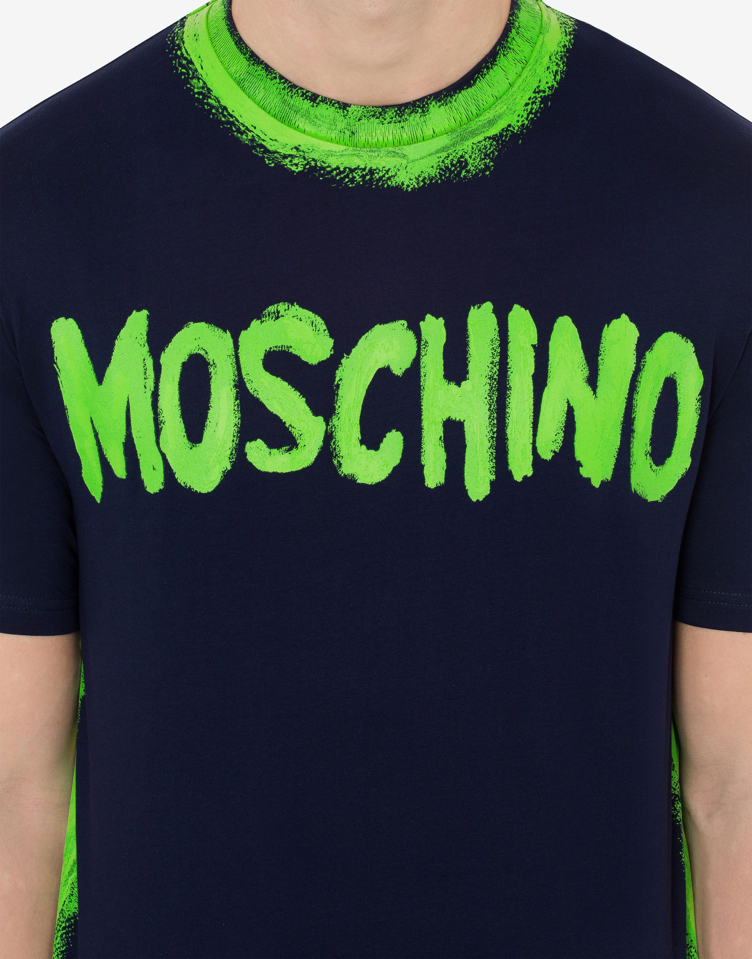 MOSCHINO PAINT ORGANIC JERSEY T-SHIRT - 4