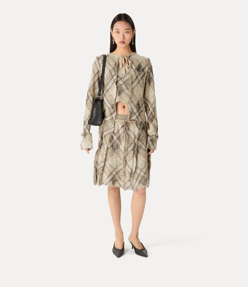 Vivienne Westwood BROKEN TARTAN CARDIGAN outlook