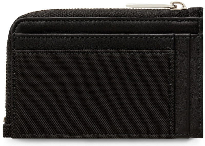 Dior Dior x Kaws Zippered Card and Coin Holder Blue Logo Nylon Black outlook