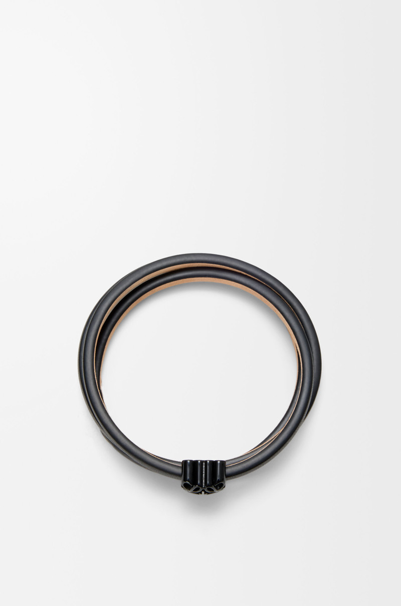 Loewe Anagram Bombé twist bracelet in calfskin outlook
