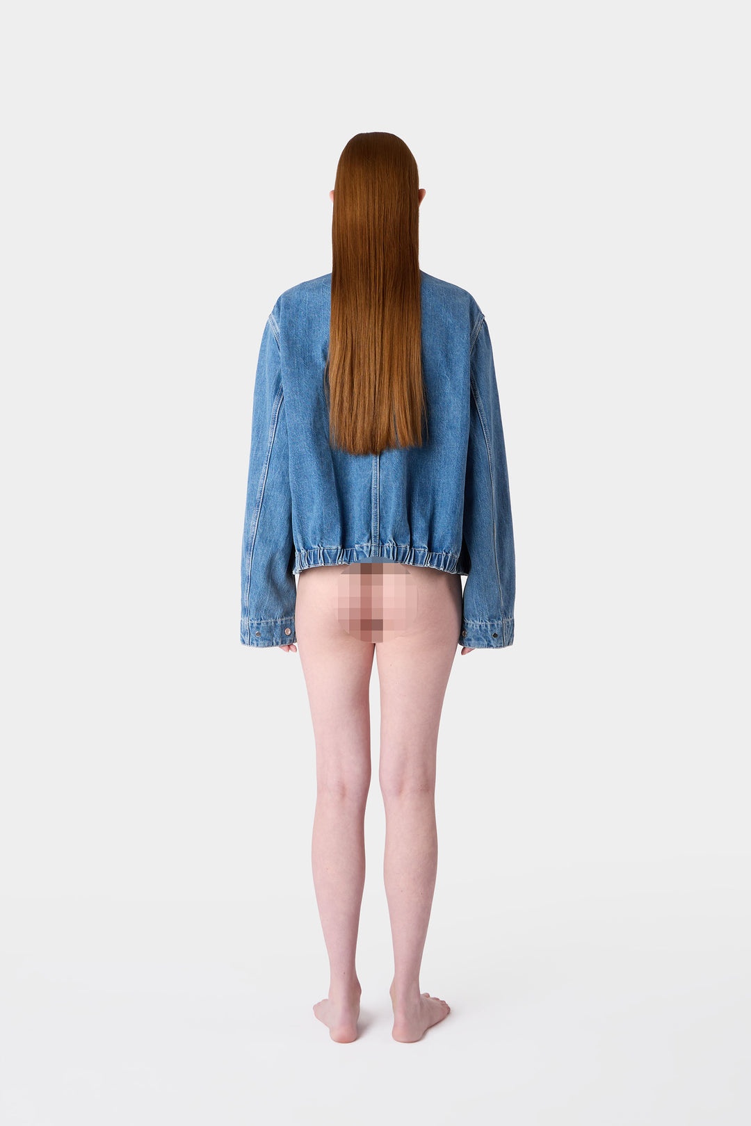 DENIM BOMBER / light washed - 7