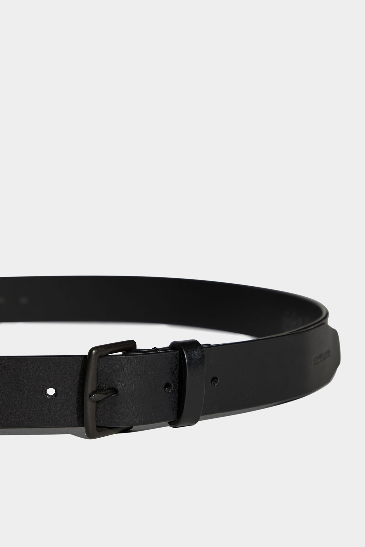 IBRA BLACK ON BLACK BUCKLE BELT - 4