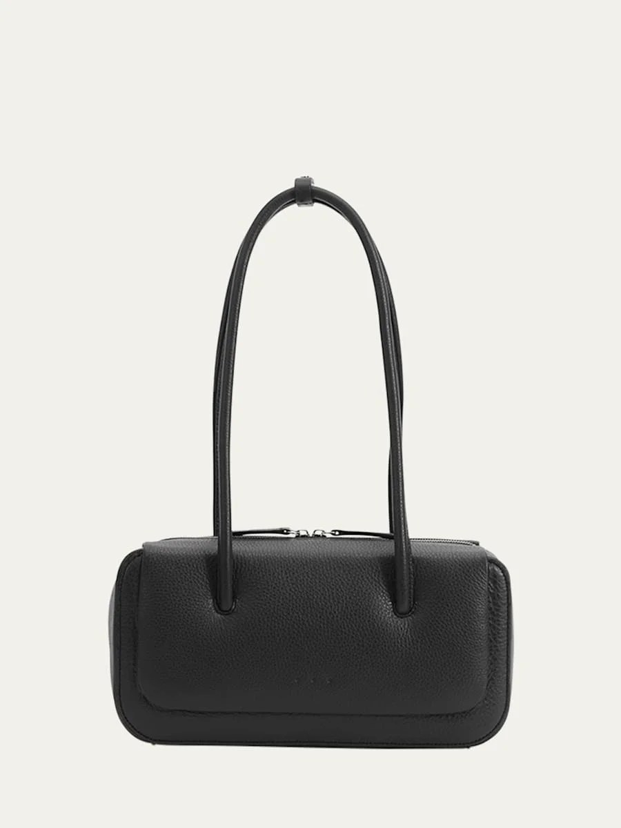 Lagune Calfskin Leather Bowling Shoulder Bag - 1