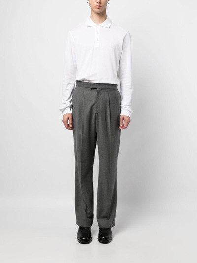 Brioni long-sleeved cotton polo shirt outlook