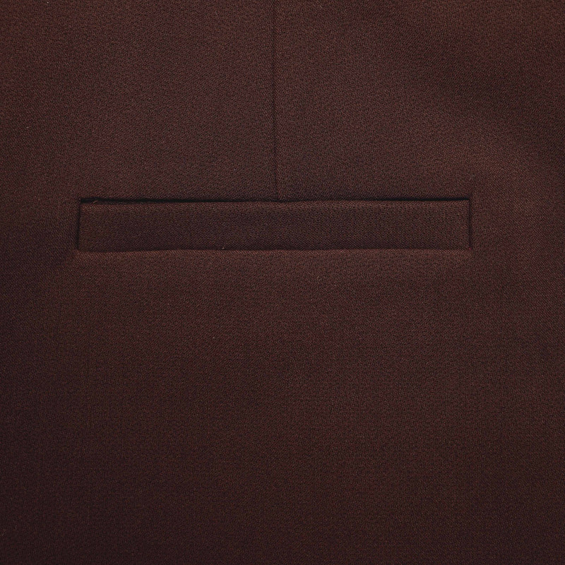 Brown Stretch Crepe Shorts 5