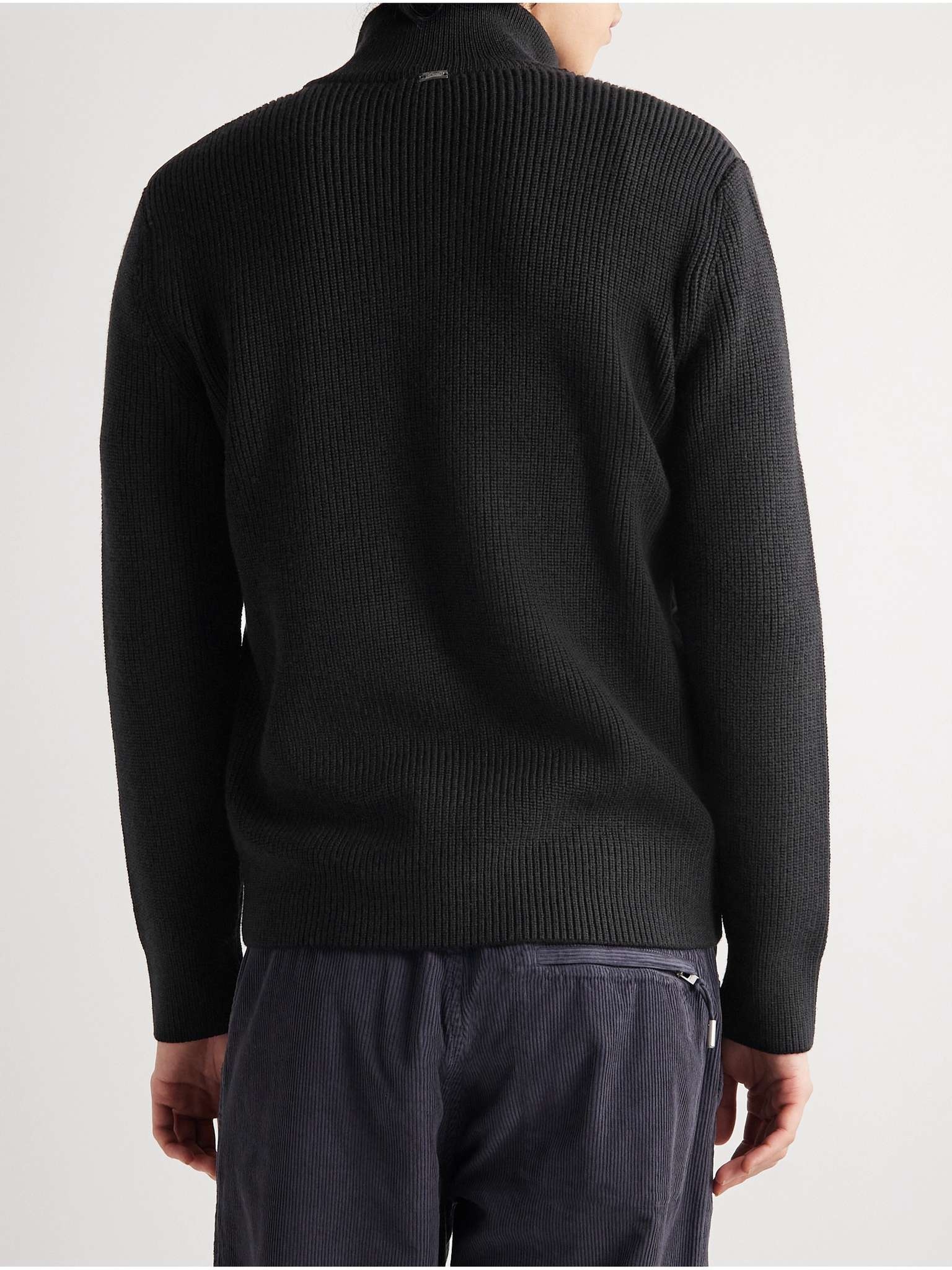Ribbed Shell-Panelled Virgin Wool Down Jacket - 5