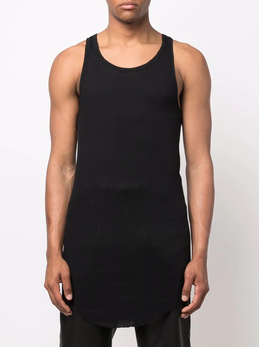 long scoop-neck tank top - 3