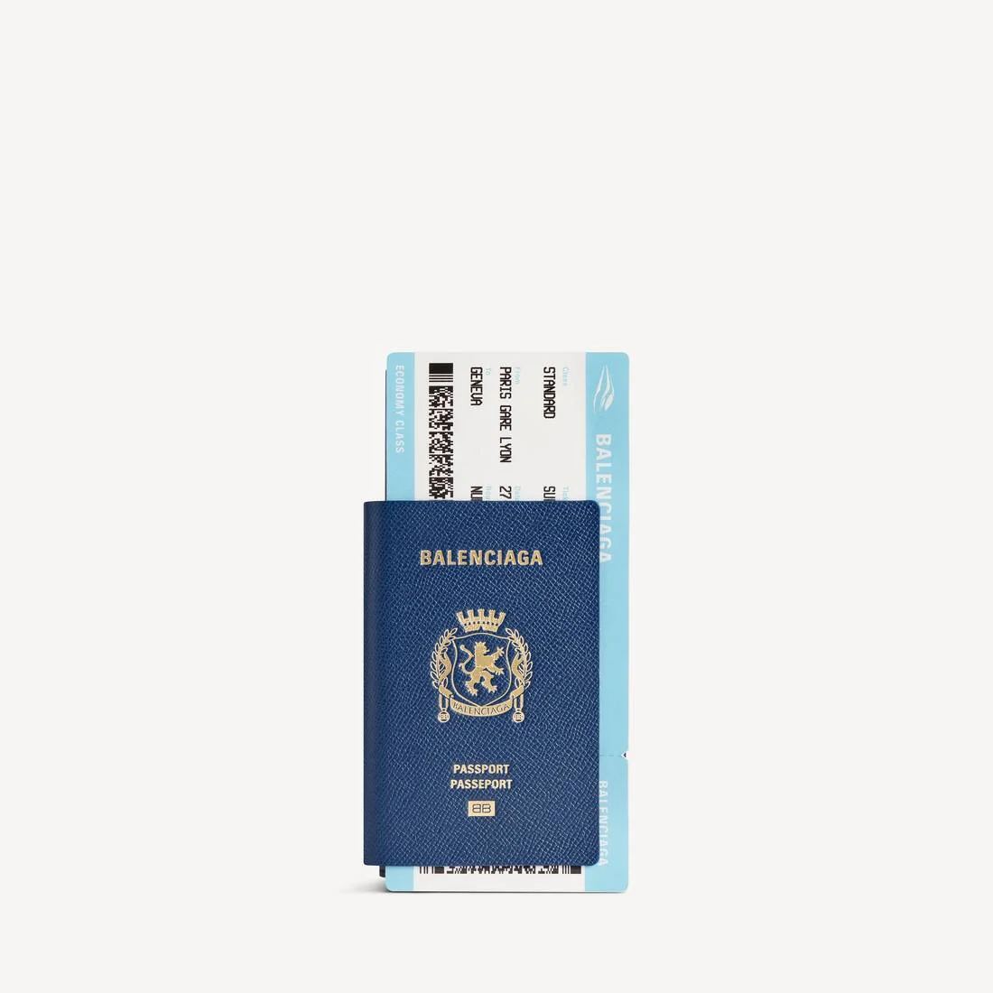 Men's Passport Long Wallet 1 Ticket in Passport Blue - 1