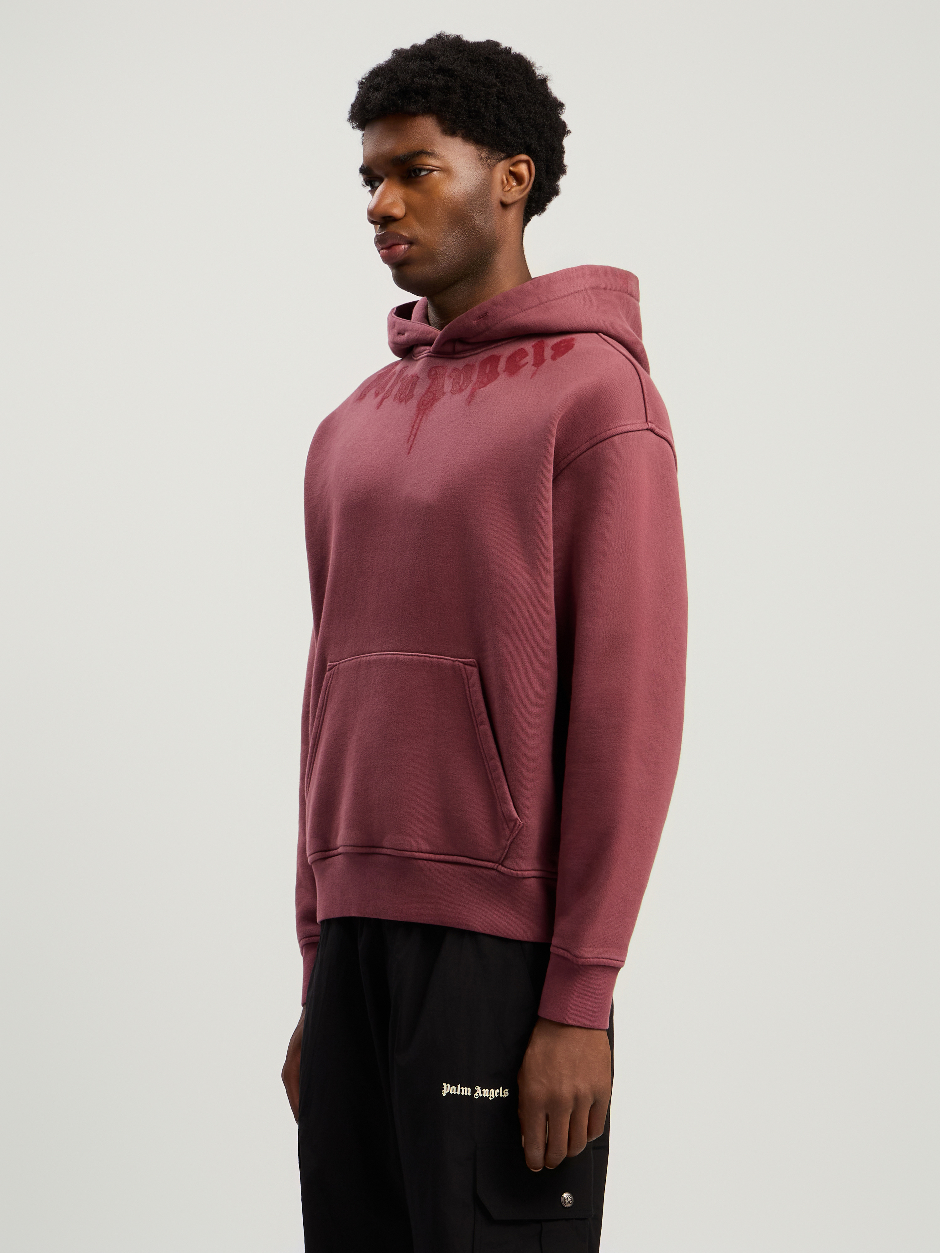 Neck Logo Regular Hoodie - 4