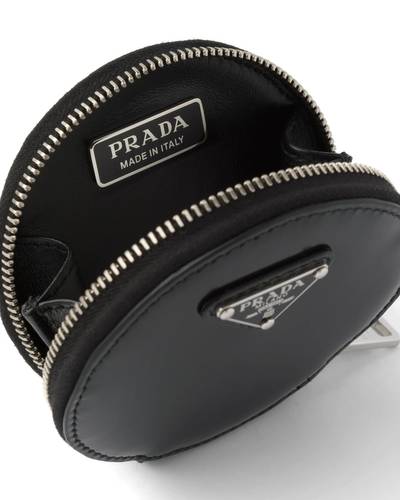 Prada Brushed leather round mini-pouch outlook