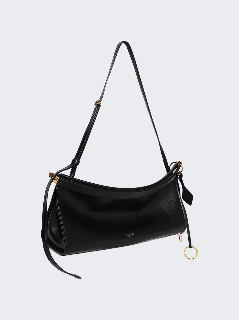 Le Click East West Medium Bag In Leather Black - 4