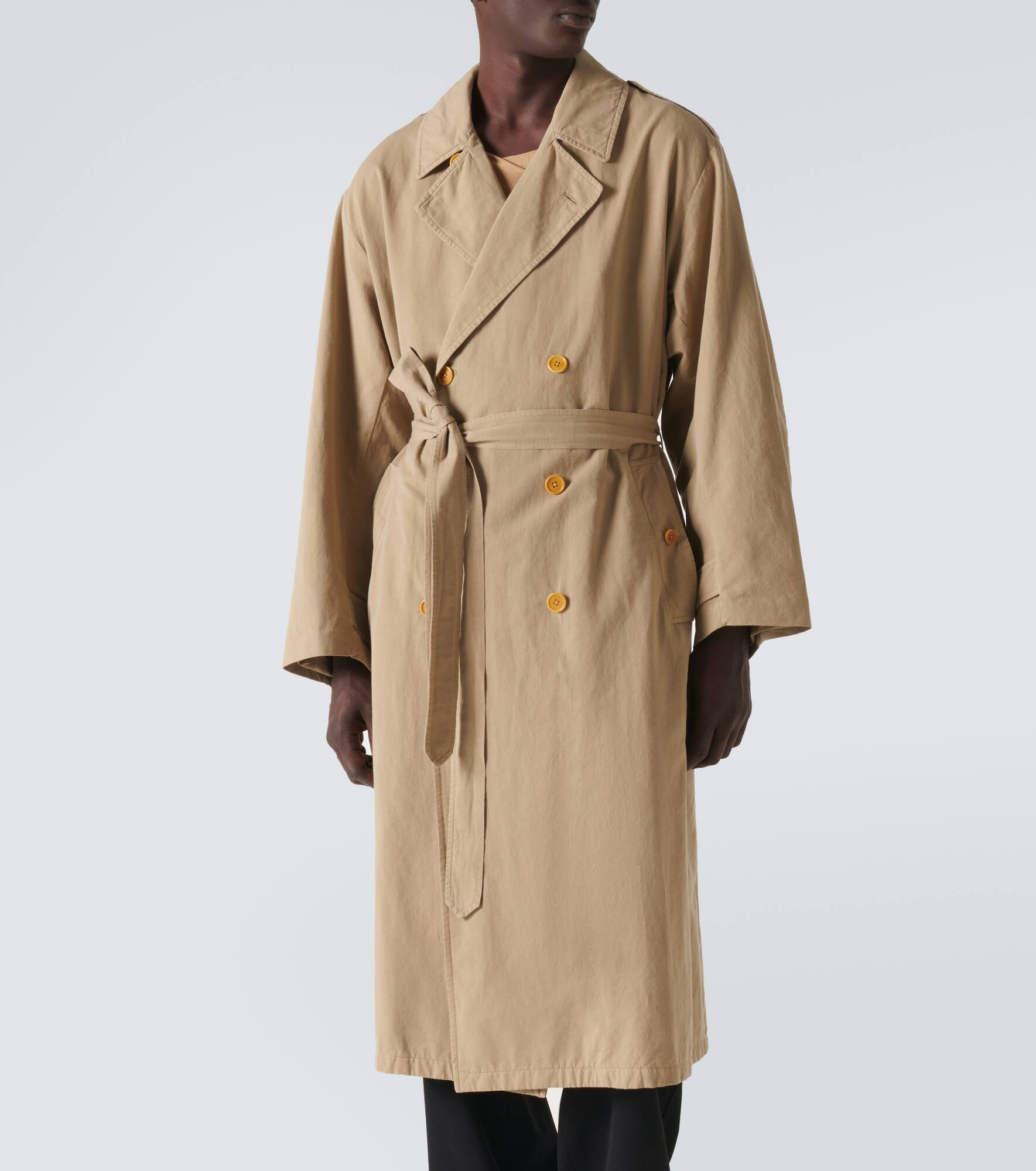 Montrose cotton and linen trench coat - 3