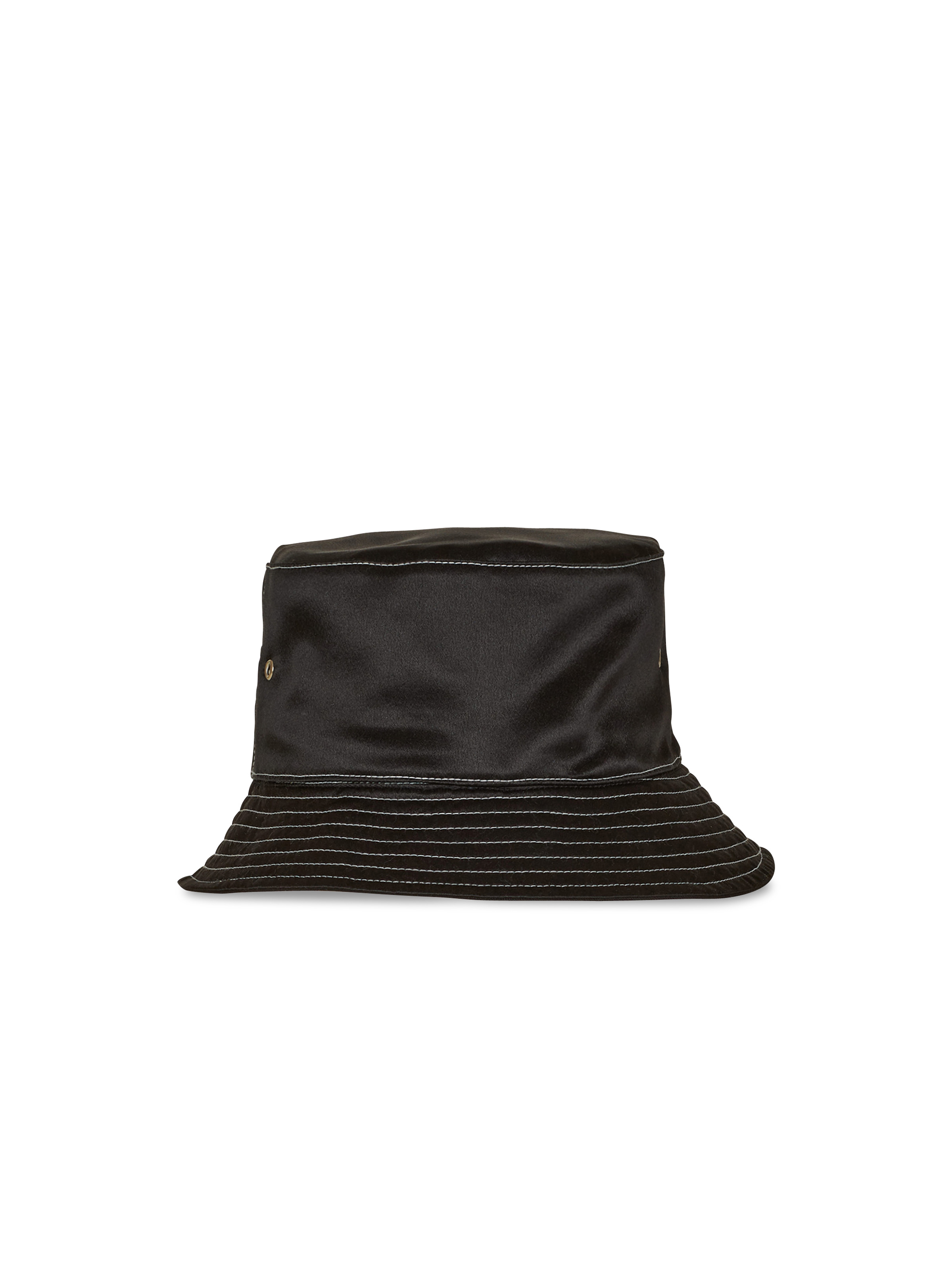 Satin bucket hat with Balmain logo - 4