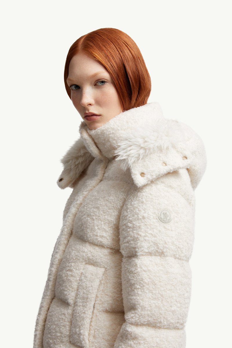 Virieu Bouclé Hooded Short Down Jacket 4