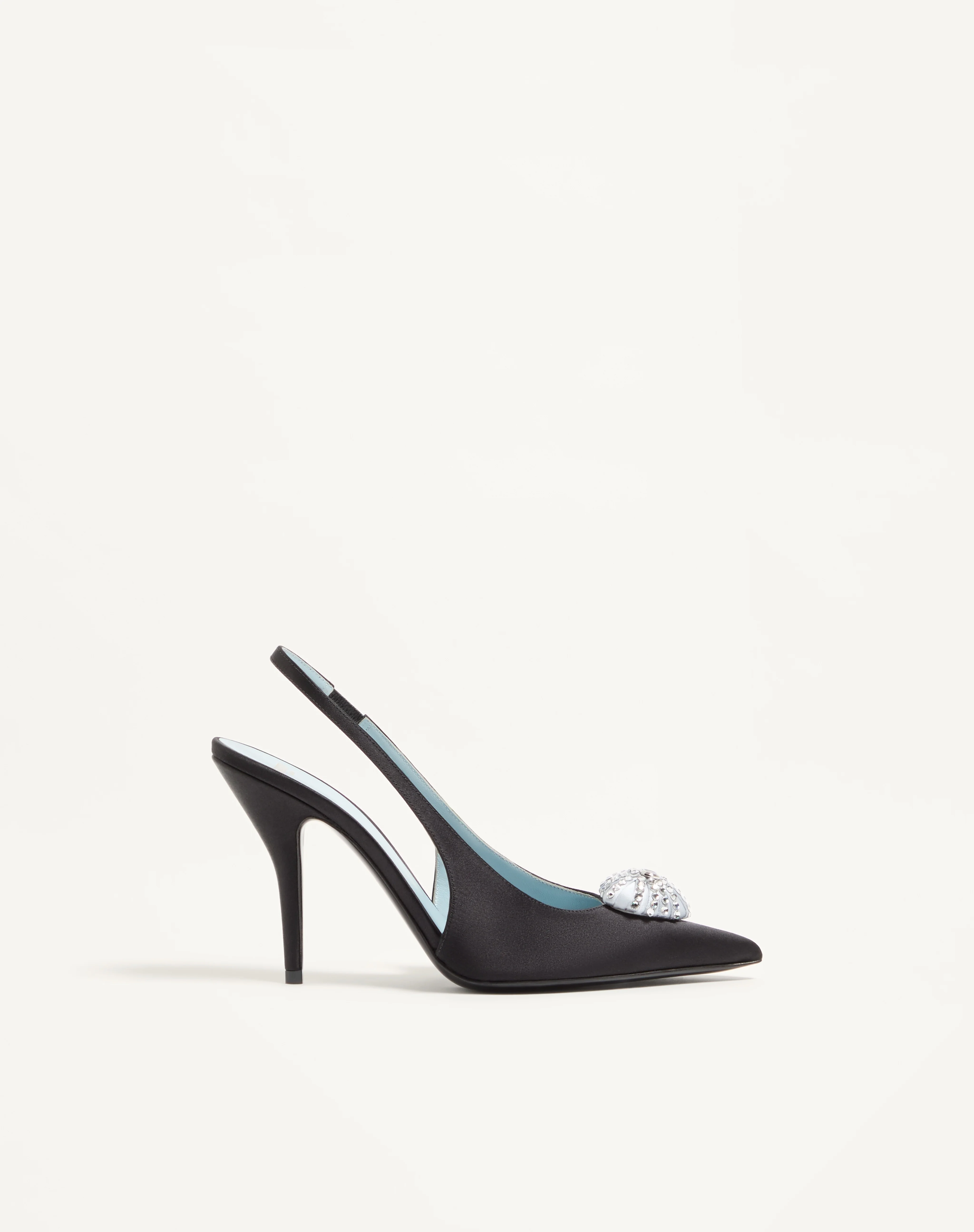 COEUR ROYAL SATIN SLINGBACK PUMP 100MM - 1