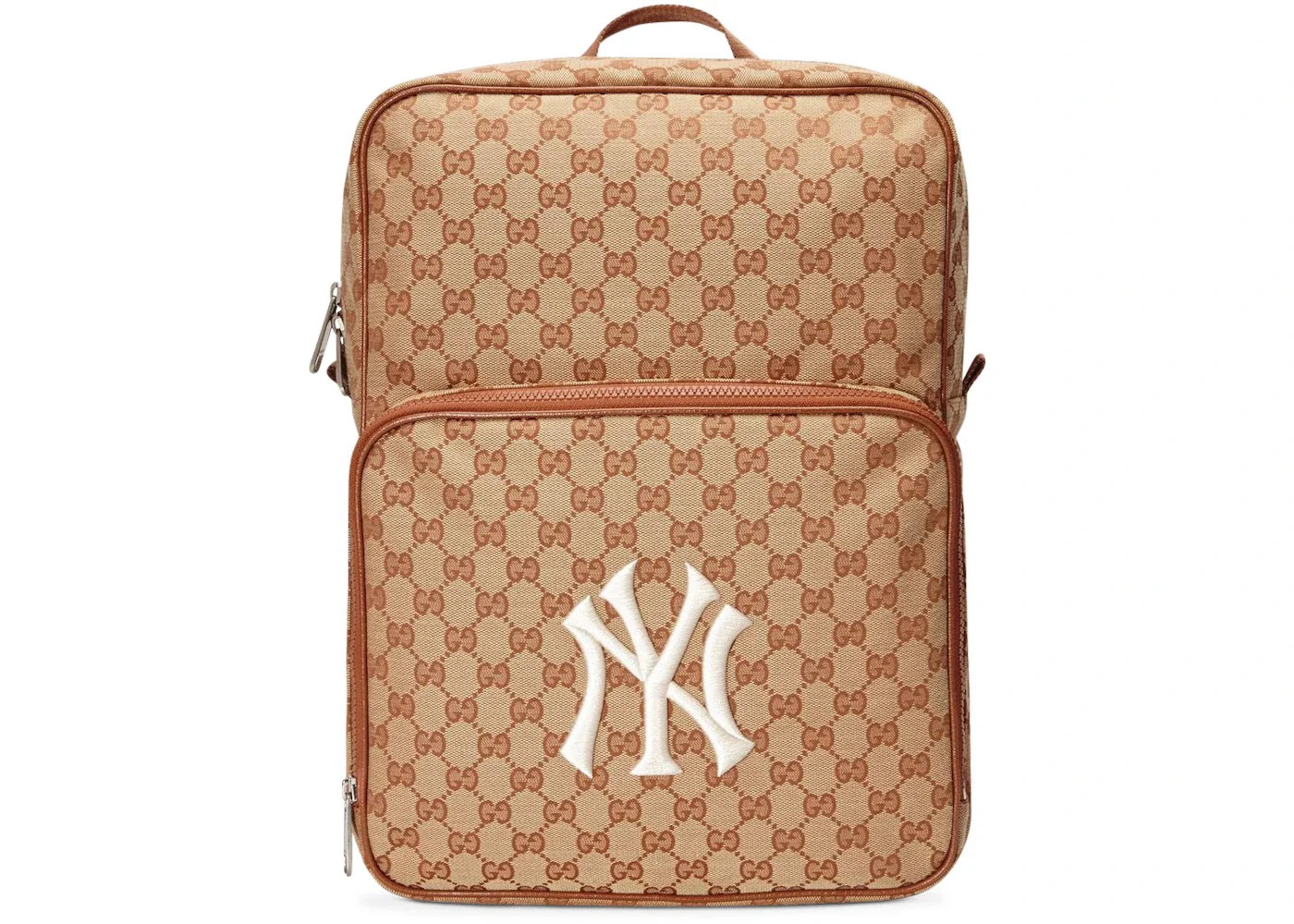 Gucci Backpack NY Yankees Medium Brick Red/Beige - 1