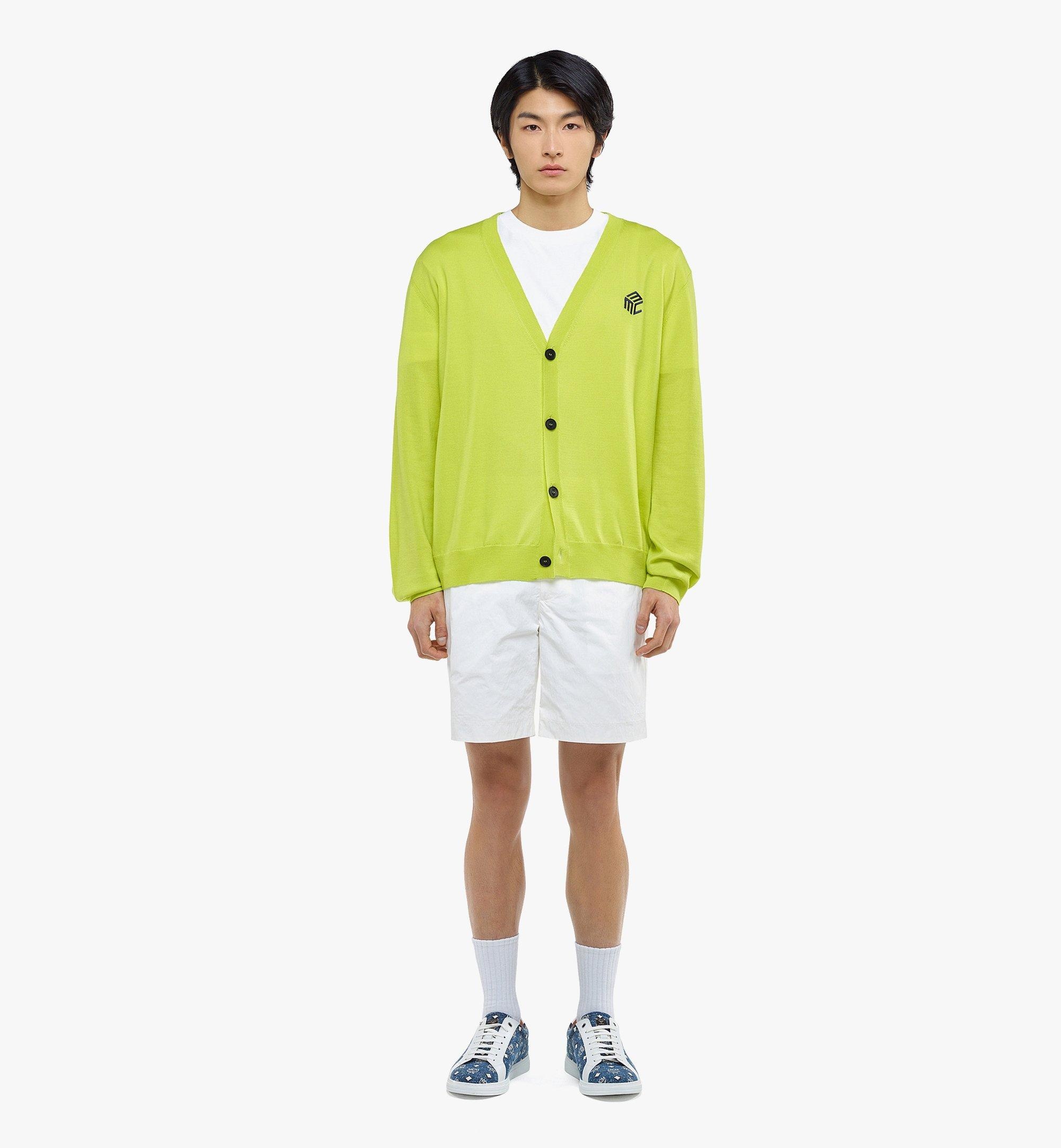 Men’s Cubic Logo Wool Cardigan - 2