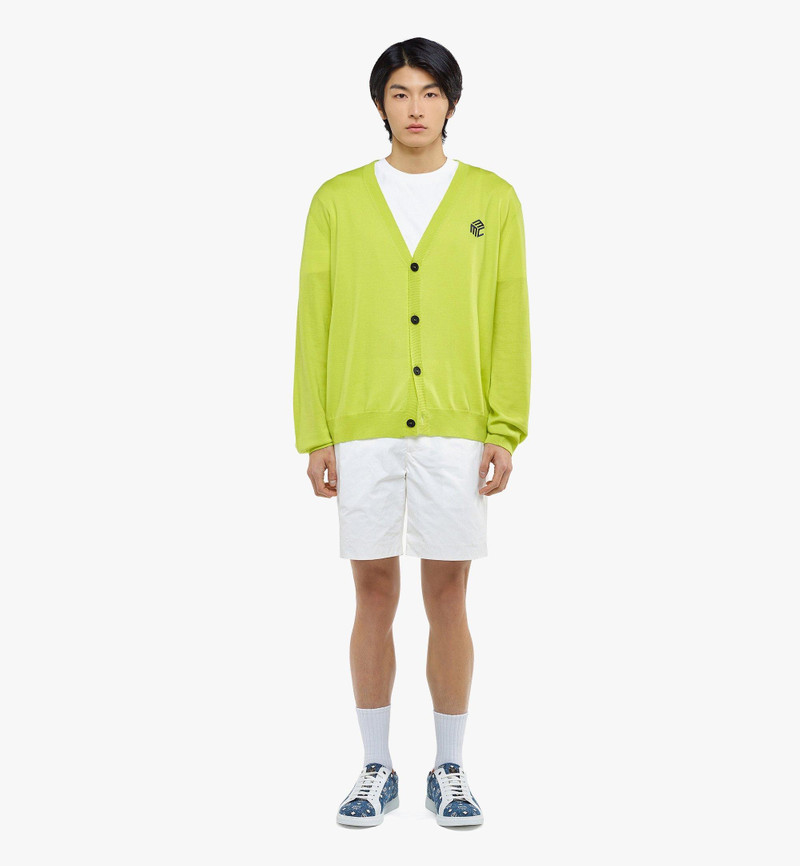 MCM Men’s Cubic Logo Wool Cardigan outlook