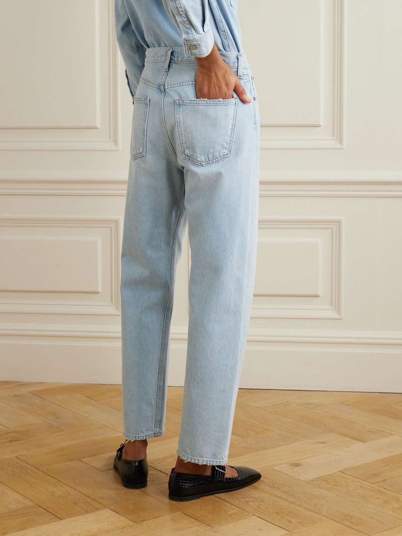 '90년대 중반 직사 청바지 빛 denim 4