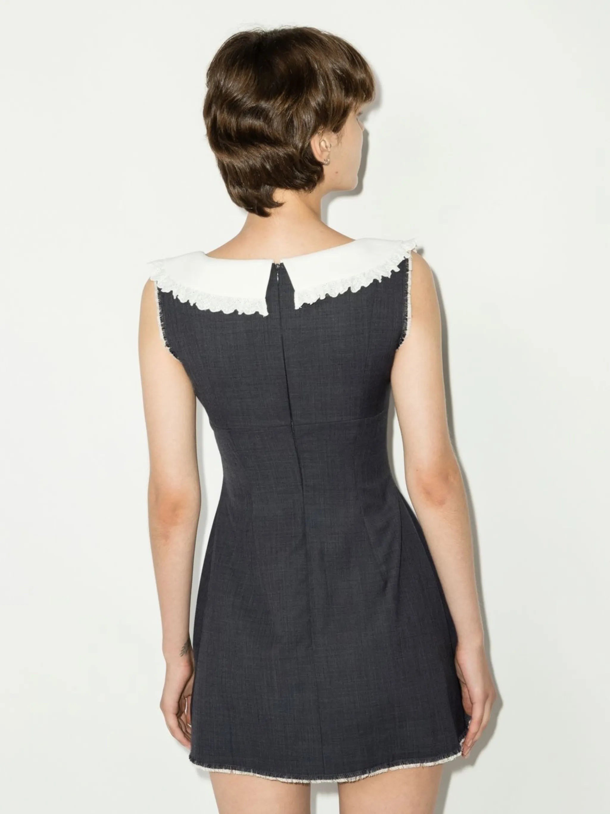 bow-detail sleeveless dress - 3