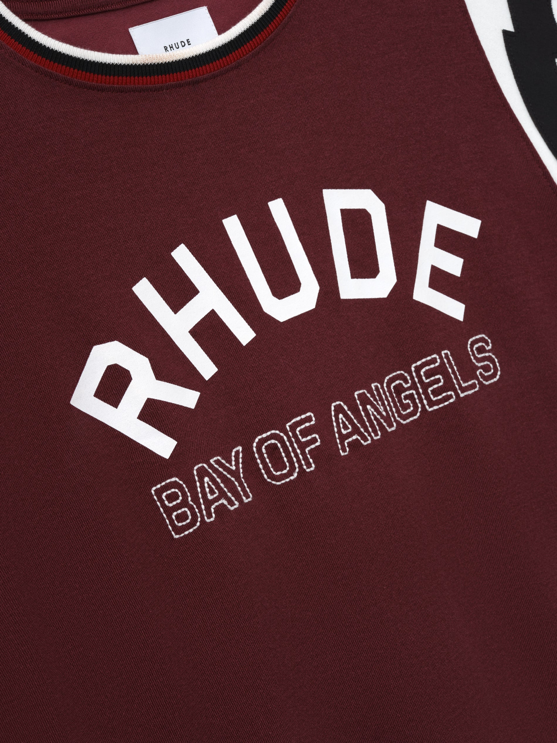RHUDE LIGHTNING RINGER JERSEY TEE - 5