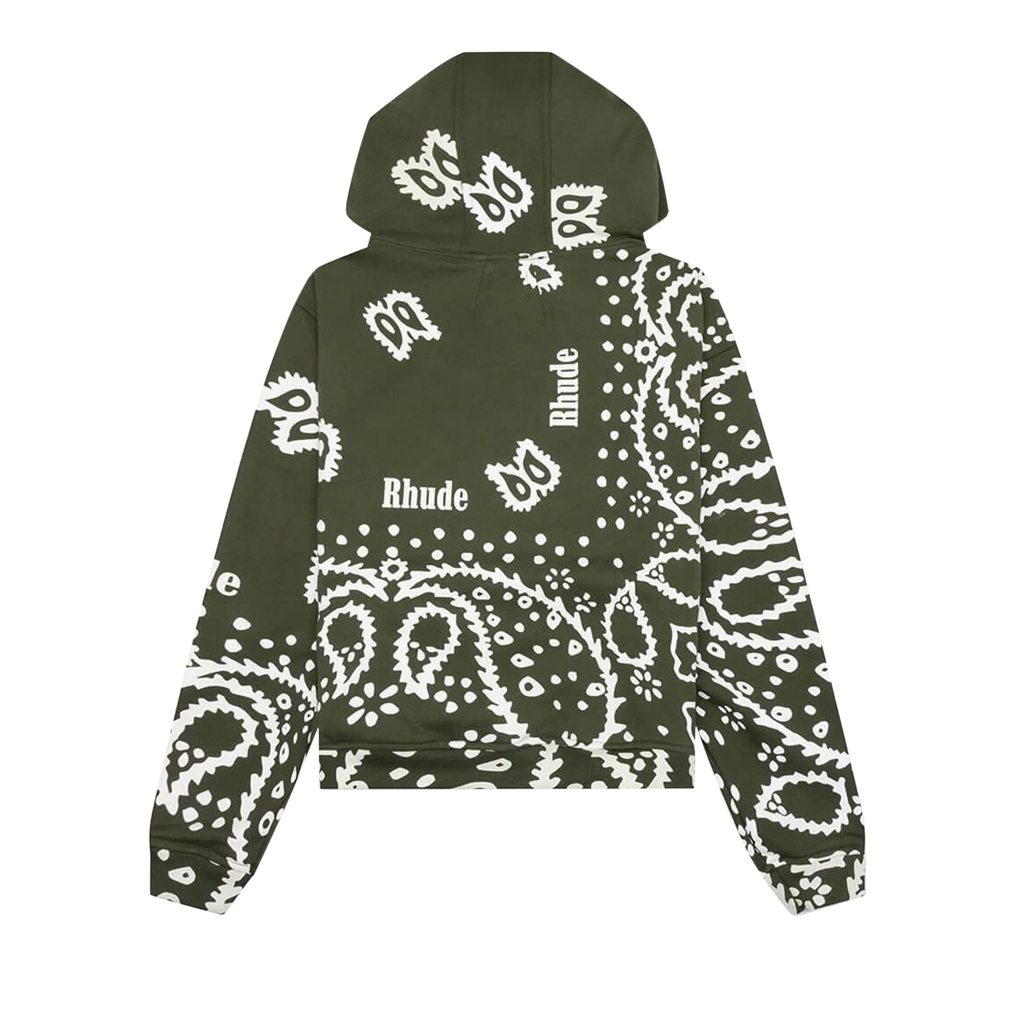 Rhude Bandana Hoodie 'Olive' - 2