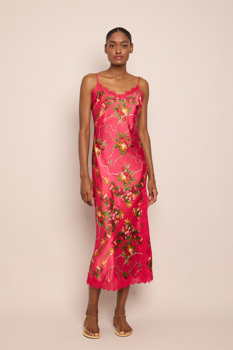 Cara Cara Granada Dress
Elegant Silk Slip Dress with Lace Detail outlook