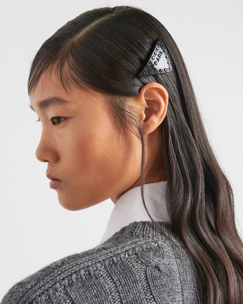 Prada Plexiglass hair clip outlook