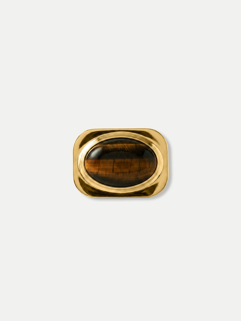 TIGER’S EYE SCARF RING 1